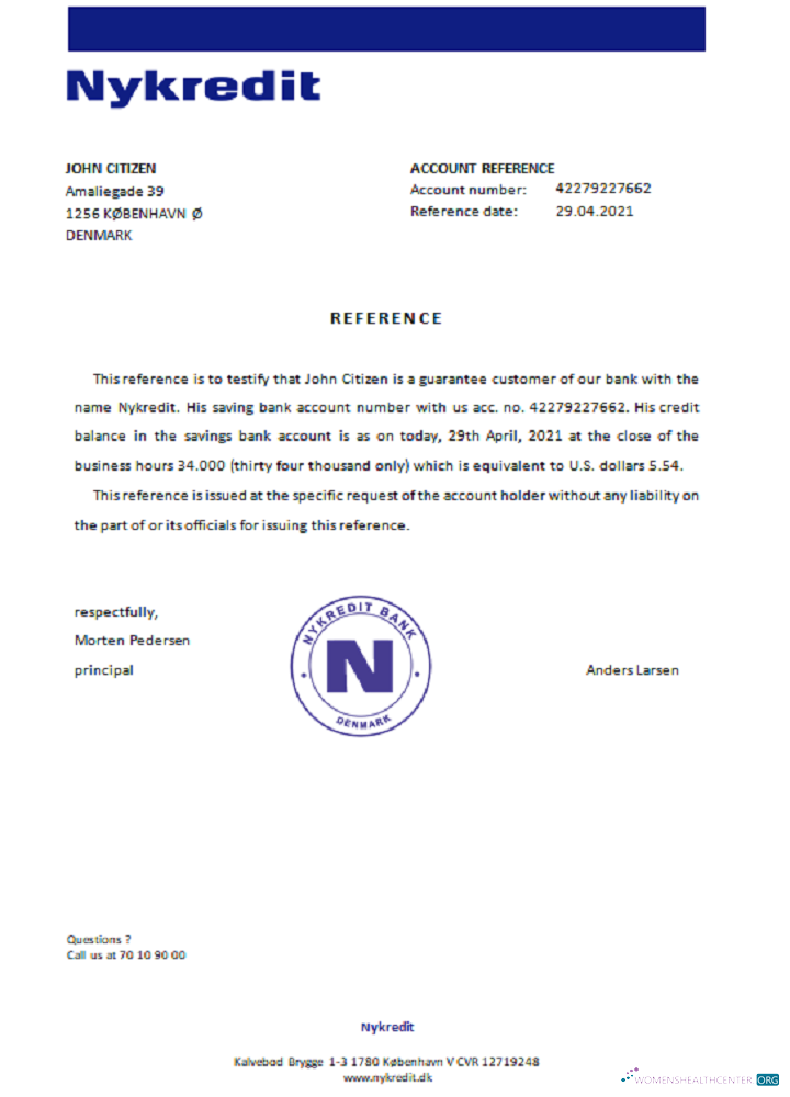 Download Denmark Nykredit reference Photoshop template